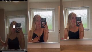 Anna Bron: Zwarte Lingerie & Spiegel Show