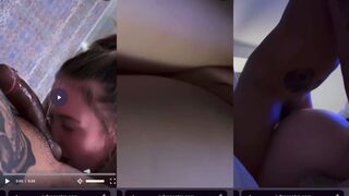 Anna Bron: Lul Diep in haar Keel & Tieten Knijpen op Bed