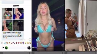 Janeyy_xx: Lingerie en Naakt Show op het Bed