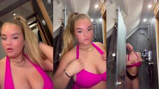 Vivian Bron: Showt haar kutje onder de douche tot haar huid gloeit