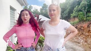 Iwantsheena: Brutaal poseren & billen showen buiten