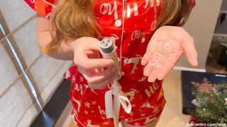 LexaNL: Kerstpyjama & dan die geile wissel naar netkousen