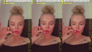 Donna Kisha: Haar lippen trillen bij elke trek