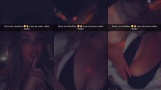 Anna Bron: Sssst... showt haar kutje in de taxi