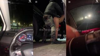 Zina Parel: Haar kutje trilt van genot in de auto