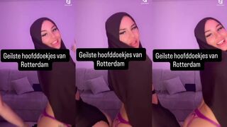 Zina Parel: Showt haar lichaam in paars tot de camera trilt