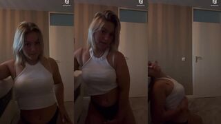Booty Luna: Dikke billen diep gebogen & genietend kreunend