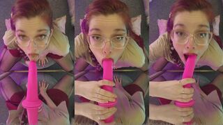 Petite_Subkitten: Deepthroat & haar bril blijft perfect zitten