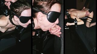 BrunetteBabe: Natte lippen om zijn lul in het donker