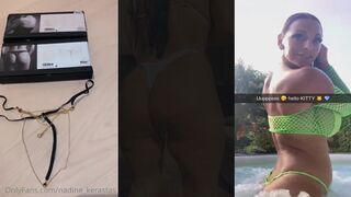 Nadine Kerastas: Vingert haar kutje op het vachtje