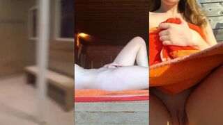 Naughty Eva: Braaf in de sauna & dan helemaal los