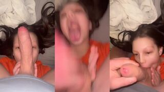 Skye Lily Mae Goddard (ENG): Gesloten ogen & zuigt hem leeg tot haar wimpers trillen