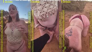 Felixx: Rijdt hem hard met haar kont in het zand