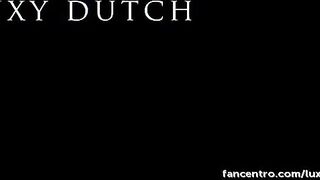 LuxyDutch: Speelt zichzelf wild & laat los met een kreun