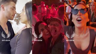 MissMiaNins: Naakt dansen in de menigte met een grijns