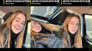 ItsYourQueen: Showt brutaal haar gezicht in de auto