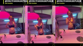 ItsYourQueen: Naakte show in de zonnebankruimte