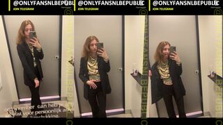 ItsYourQueen: Brutaal poserend in de spiegel met open blazer