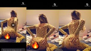 Officieelchanelx: Luipaardpakje dat haar kontje laat twerken
