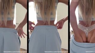 Evie van Vliet: Braaf topje geile kont showt tot haar string strak staat